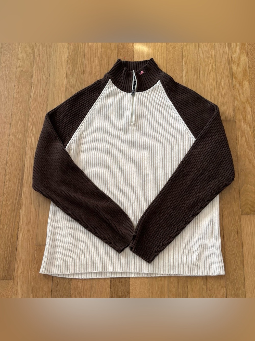 Vintage 90s Polo Jeans Co Ralph Lauren Chunky Ribbed Half Zip Sweater XXL